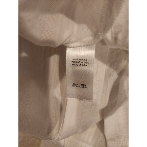 Kenneth Cole New York White Textured Button Up Short Sleeve Shirt Mens Size M - Picture 7 of 9